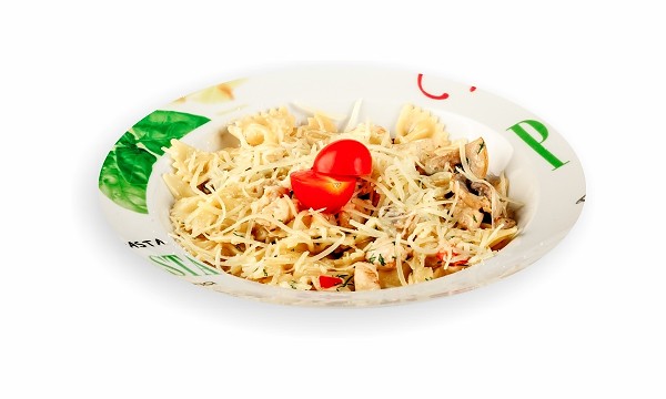 Паста с курой и грибами Паста с курой и грибами